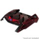 Hood Accent Red Black Panel Powder Coated 2017 to 2021 RZR Polaris S XP Turbo