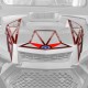 Hood Accent Red Black Panel Powder Coated 2017 to 2021 RZR Polaris S XP Turbo