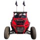 Hood Accent Red Black Panel Powder Coated 2017 to 2021 RZR Polaris S XP Turbo