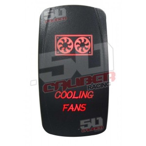 Illuminated On/Off Rocker Switch Cooling Fans 
